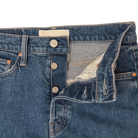 MOTHER The Tomcat High Rise Straight Leg Jeans in Running With Scissors Size 26 - Picture 3 of 5